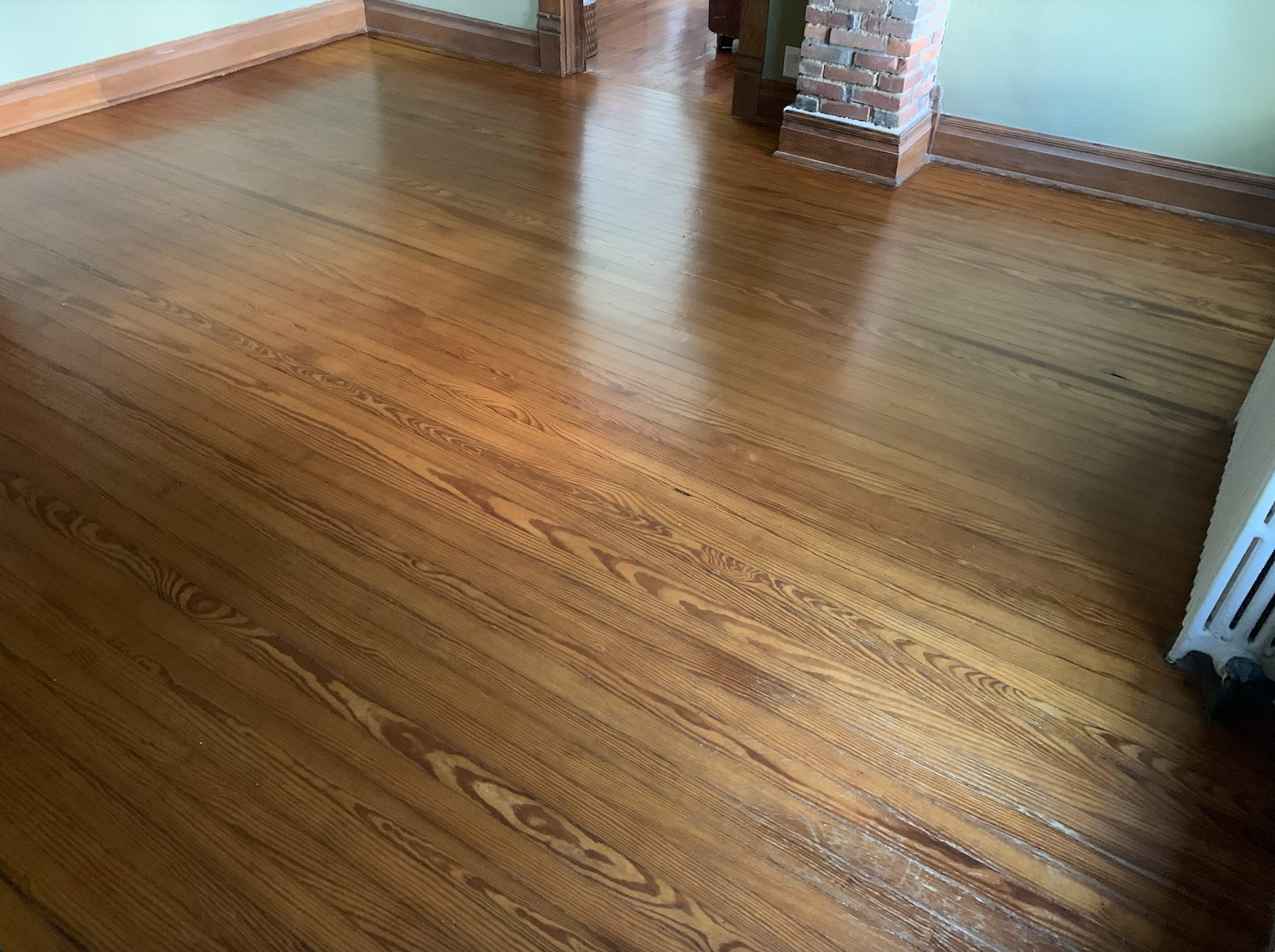 Screen and Recoating hardwood flooring by classic touch floor care in Wheeling Illinois